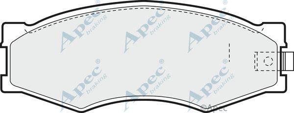 APEC BRAKING Комплект тормозных колодок, дисковый тормоз PAD452